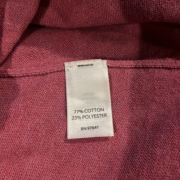 J. Jill Muted Red Knit Turtleneck Size Medium - Picture 7 of 8